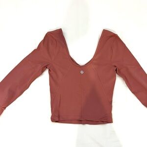 Lululemon long sleeve crop top
